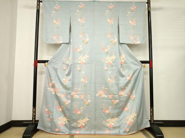 平和屋着物●訪問着 青海波花文 正絹 逸品 AABB2037ck