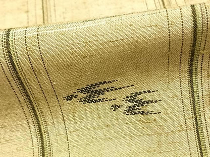 平和屋着物▽上質な紬 単衣 絣柄 正絹 逸品 AABB2043fy