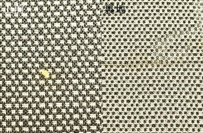 平和屋着物▽お召 単衣 草花文 正絹 逸品 AABB2048fy