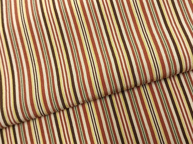 平和屋着物▽上質な小紋 単衣 縞 正絹 逸品 AABB2049fy
