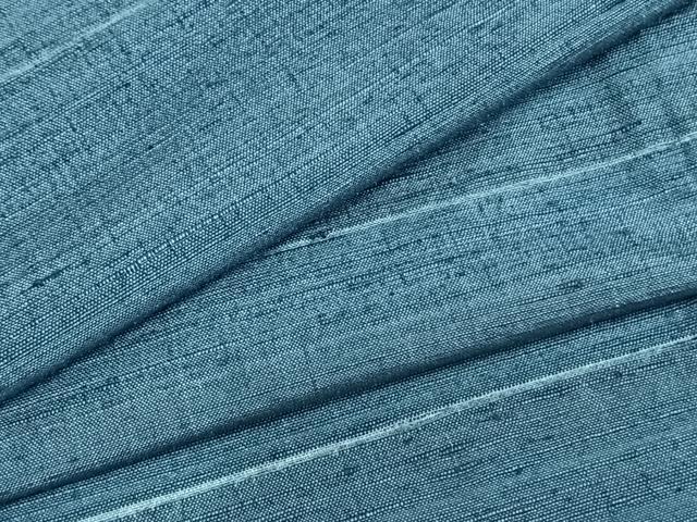 平和屋着物▽上質な紬 単衣 横縞 正絹 逸品 AABB2051fy