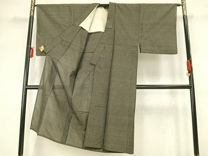 平和屋着物▽男性 紬 単衣 霞文 AABB2061fy