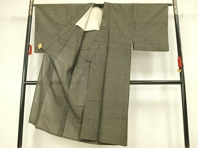 平和屋着物▽男性 紬 単衣 霞文 AABB2061fy