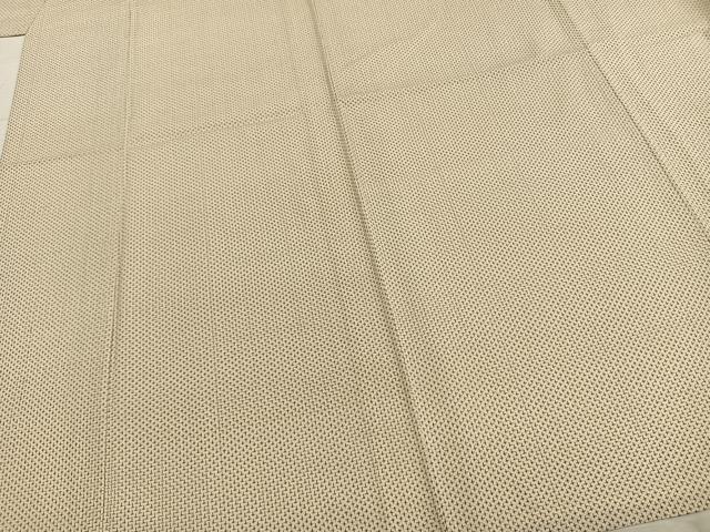 平和屋着物▽本塩沢 単衣 蚊絣 正絹 逸品 AABB2063fy