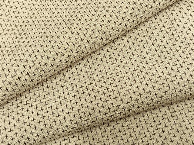 平和屋着物▽本塩沢 単衣 蚊絣 正絹 逸品 AABB2063fy