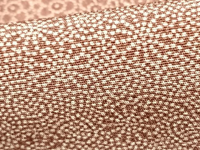 平和屋着物▽江戸小紋　単衣　横段文　正絹　逸品　AABB2064fy
