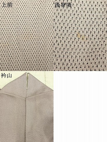 平和屋着物▽本塩沢 単衣 蚊絣 正絹 逸品 AABB2065fy