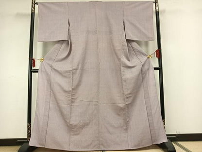 平和屋着物▽本塩沢 単衣 蚊絣 正絹 逸品 AABB2065fy