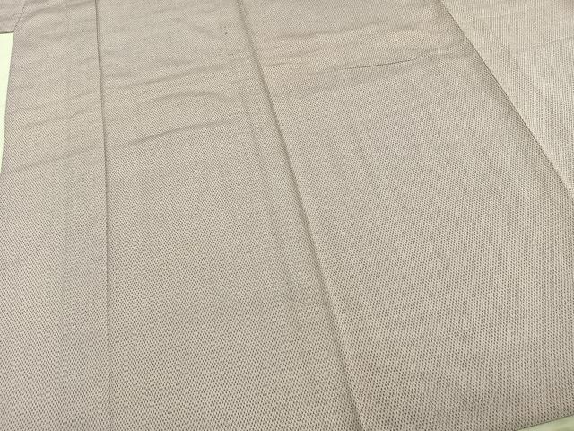 平和屋着物▽本塩沢 単衣 蚊絣 正絹 逸品 AABB2065fy
