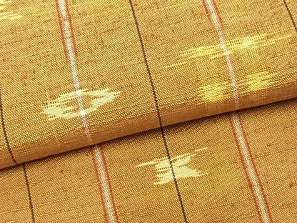 平和屋着物▽上質な紬 単衣 琉球絣 正絹 逸品 AABB2067fy