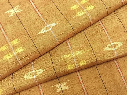 平和屋着物▽上質な紬 単衣 琉球絣 正絹 逸品 AABB2067fy