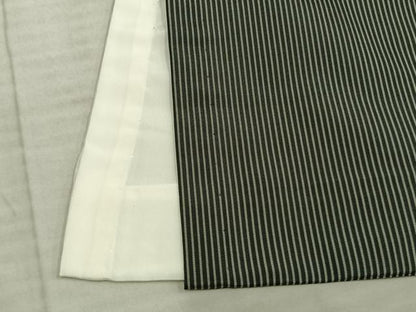 平和屋着物▽本場縞大島紬 単衣 縞 黒地 正絹 逸品 AABB2088fy