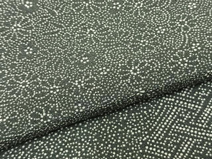 平和屋着物▽江戸小紋 単衣 切嵌花文 正絹 逸品 AABB2093fy