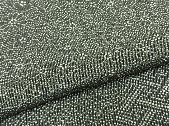 平和屋着物▽江戸小紋 単衣 切嵌花文 正絹 逸品 AABB2093fy