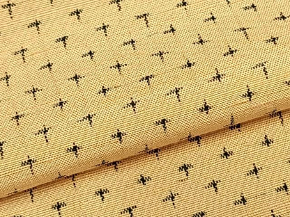 平和屋着物▽上質な紬　単衣　蚊絣　正絹　逸品　AABB2097fy