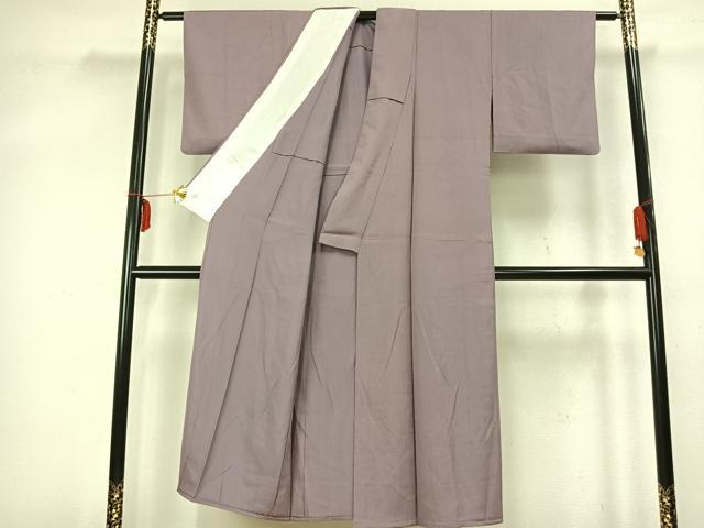 平和屋着物▽江戸小紋 単衣 万筋 紫色×ピンク色 正絹 逸品 AABB2099fy
