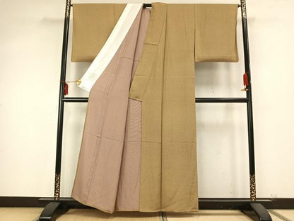 平和屋着物▽江戸小紋 単衣 花小紋柄 正絹 逸品 AABB2107fy