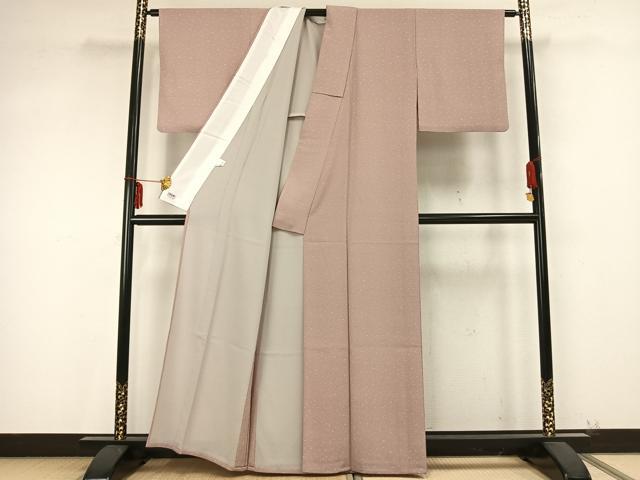 平和屋着物▽江戸小紋 単衣 箔散らし文様 高島屋扱い さんび謹製 洗える着物 AABB2110fy