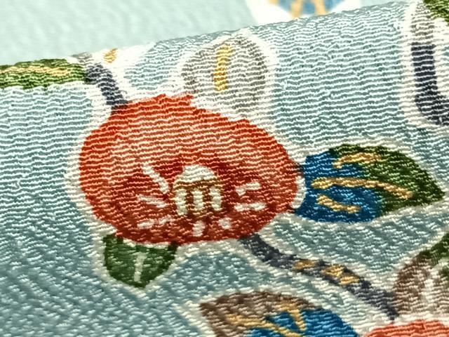 平和屋着物▽小紋 単衣 枝花文 洗える着物 AABB2111fy
