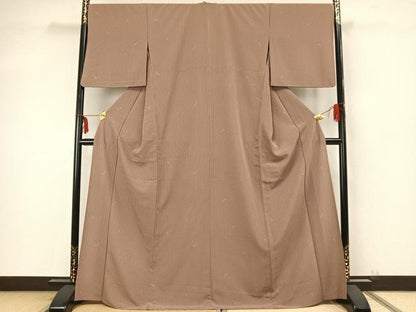 平和屋着物▽小紋 単衣 縞 瓢箪 さんび謹製 洗える着物 AABB2114fy