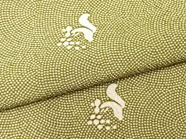 平和屋着物▽江戸小紋　単衣　栗鼠　洗える着物　AABB2117fy