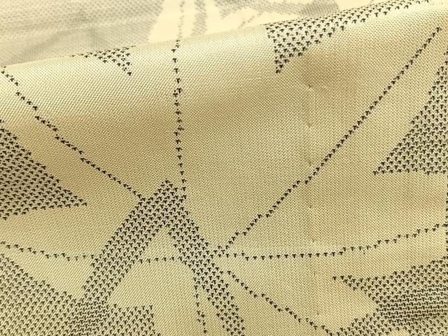 平和屋着物▽本場大島紬 単衣 9マルキ 舞葉文 正絹 逸品 AABB2121fy