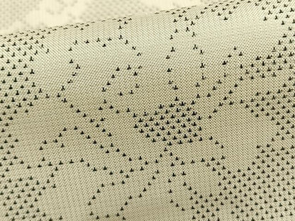 平和屋着物▽本場大島紬　白大島　単衣　9マルキ　花唐草文　正絹　逸品　AABB2122fy