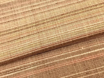 平和屋着物▽上質な紬　単衣　横段文　正絹　逸品　AABB2125fy