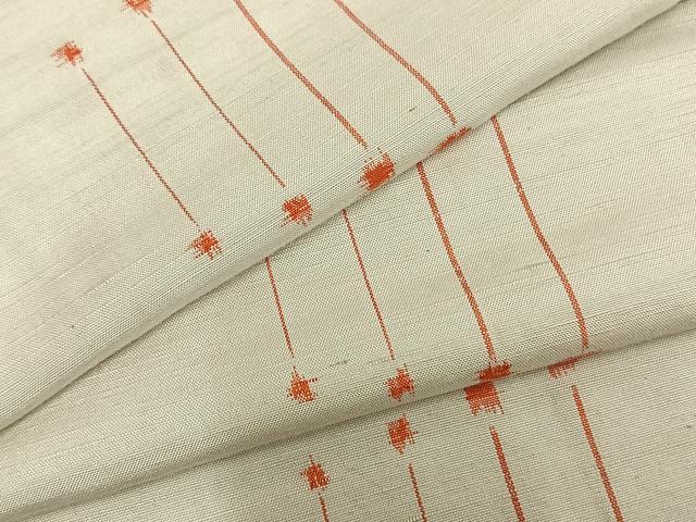 平和屋着物▽上質な紬 単衣 抽象文様 正絹 逸品 AABB2126fy