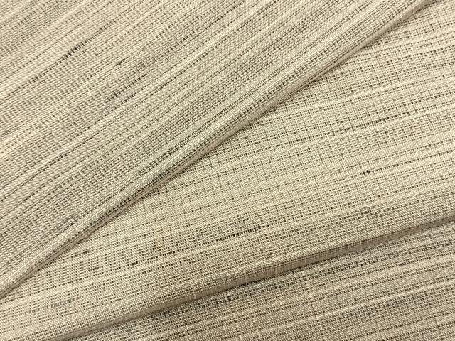平和屋着物▽上質な紬 単衣 横縞 正絹 逸品 AABB2137fy