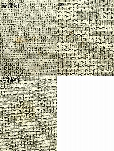平和屋着物▽本塩沢 単衣 150亀甲 唐草文 正絹 逸品 AABB2141fy