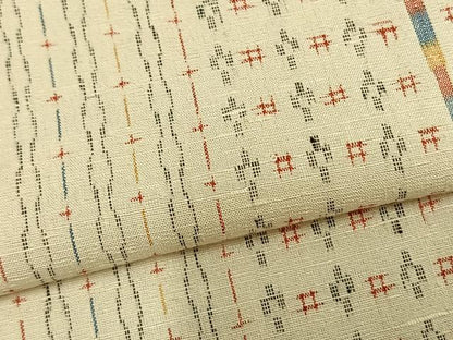 平和屋着物▽上質な紬 単衣 間道 正絹 逸品 未使用 AABB2144fy