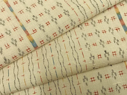 平和屋着物▽上質な紬 単衣 間道 正絹 逸品 未使用 AABB2144fy