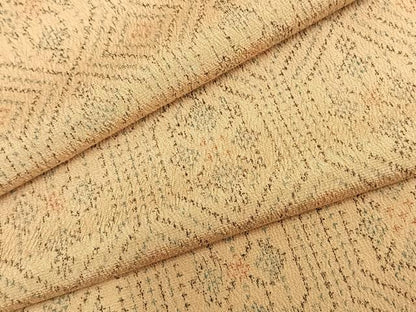 平和屋着物▽お召 単衣 亀甲花文 正絹 逸品 AABB2149fy