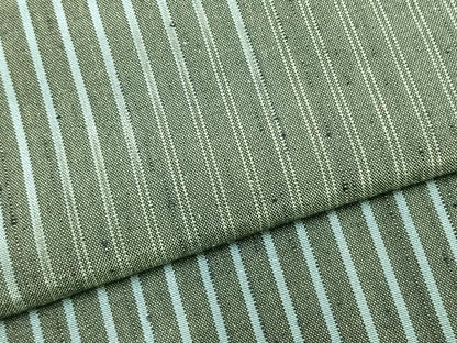平和屋着物▽上質な紬 単衣 縞 反端付き 正絹 逸品 未使用 AABB2151fy