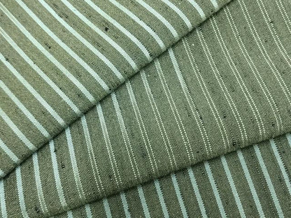 平和屋着物▽上質な紬 単衣 縞 反端付き 正絹 逸品 未使用 AABB2151fy