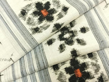 平和屋着物▽上質な紬 単衣 花間道 正絹 逸品 AABB2153fy