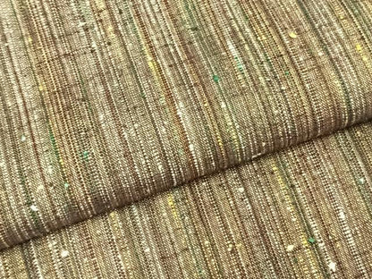 平和屋着物▽上質な紬　単衣　縞　正絹　逸品　未使用　AABB2160fy