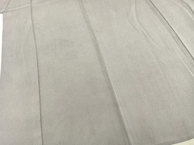 平和屋着物▽上質な色無地 単衣 暁鼠色 正絹 逸品 AABB2164fy