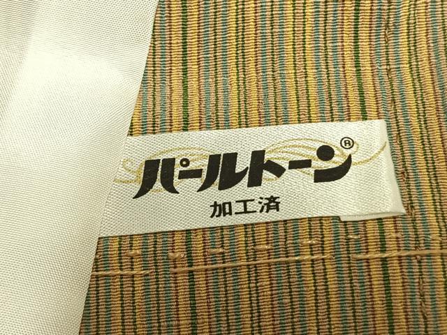 平和屋着物▽小紋 単衣 縞 洗える着物 AABB2170fy