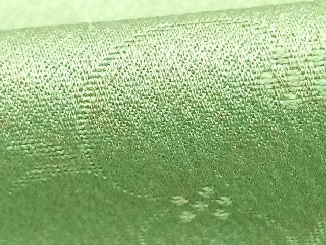 平和屋着物▽色無地 単衣 花唐草地紋 夏虫色 洗える着物 AABB2171fy