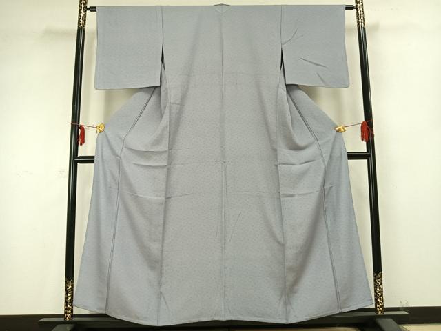 平和屋着物▽江戸小紋 単衣 花唐草文 正絹 逸品 AABB2182fy