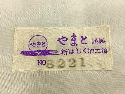 平和屋着物▽上質な紬 単衣 間道 やまと誂製 正絹 逸品 未使用 AABB2187fy