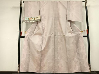 平和屋着物▽本場大島紬 単衣 9マルキ 植物染 色紙重ね文 木邑大島紬織物謹製 証紙付き 正絹 逸品 未使用 AABB2191fy