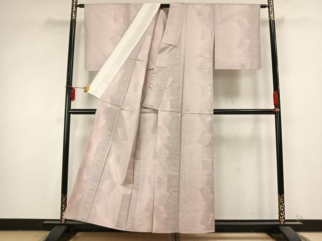 平和屋着物▽本場大島紬 単衣 9マルキ 植物染 色紙重ね文 木邑大島紬織物謹製 証紙付き 正絹 逸品 未使用 AABB2191fy