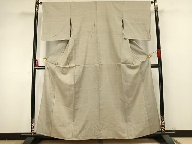 平和屋着物▽上質な紬 単衣 霞文 正絹 逸品 AABB2209fy