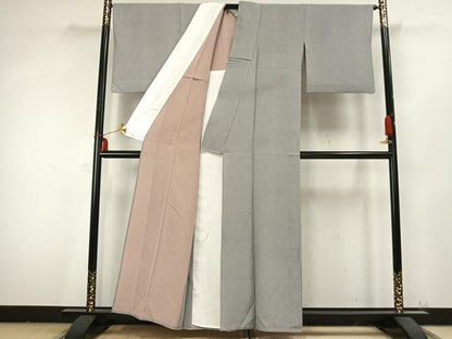 平和屋着物▽江戸小紋　単衣　大小あられ　正絹　逸品　AABB2215fy