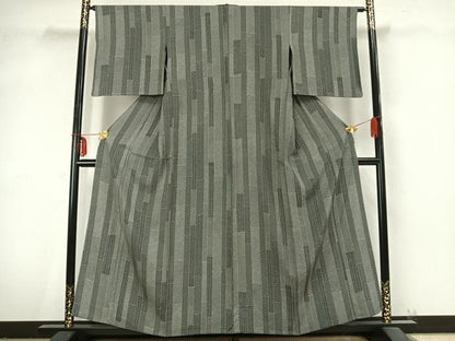 平和屋着物▽江戸小紋 単衣 小紋柄 正絹 逸品 AABB2216fy