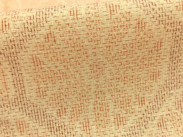 平和屋着物▽上質な紬 単衣 亀甲花文 正絹 逸品 AABB2222fy