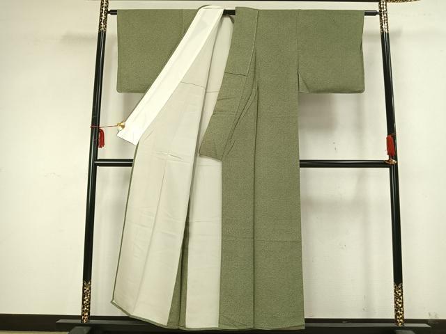 平和屋着物▽人間国宝・小宮康助愛弟子 小川寛 江戸小紋 単衣 亀 正絹 逸品 未使用 AABB2223fy